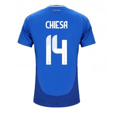 Italien Federico Chiesa #14 Hemmatröja EM 2024 Korta ärmar